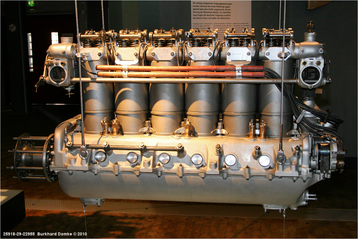 Maybach MB.IVa piston engine - Deutsches Technikmuseum Berlin
